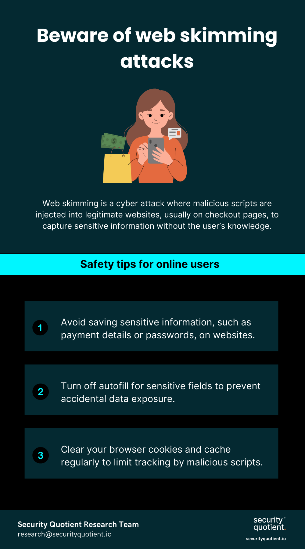 3 Tips for online users to reduce the risk of web skimming