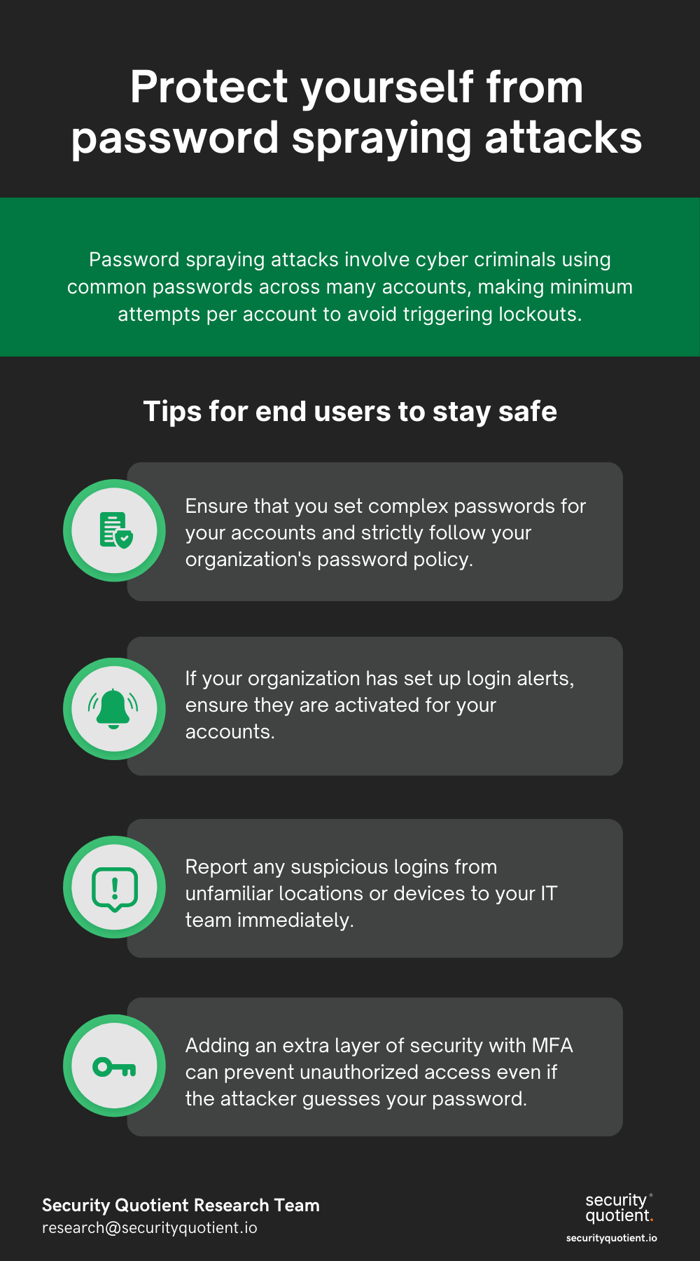 Protect yourself from password spraying attacks