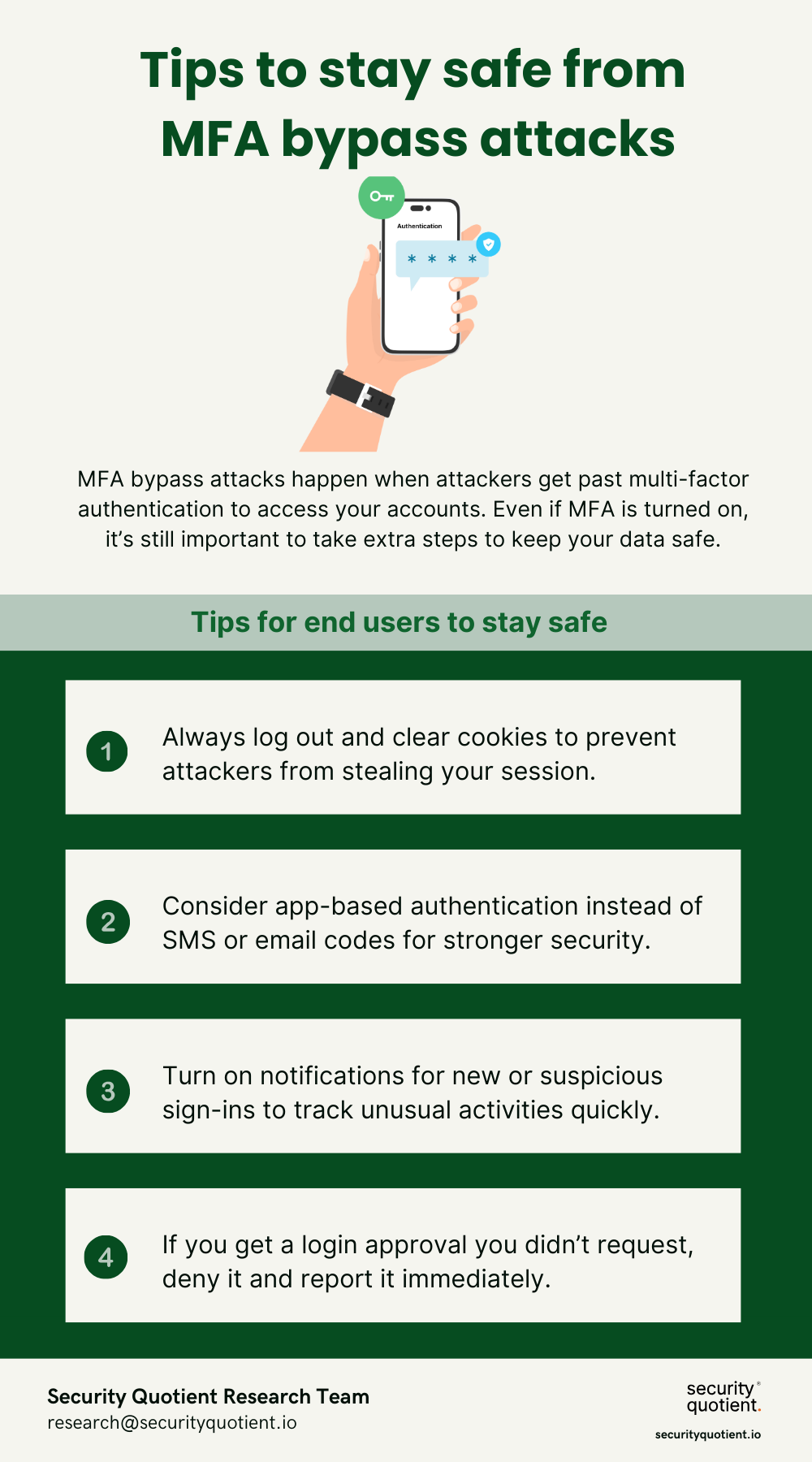 Tips to stay safe from MFA bypass attacks